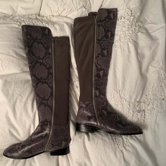 Michael Kors | Shoes | Michael Kors Snakeskin Overtheknee Boot | Poshmark